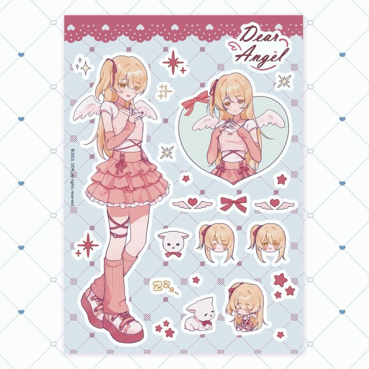 DOR - dear angel sheet sticker