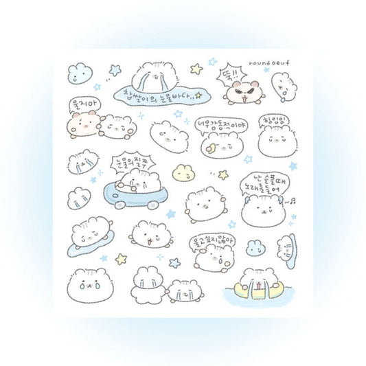 roundoeuf - chapsal's sea of tears sheet sticker