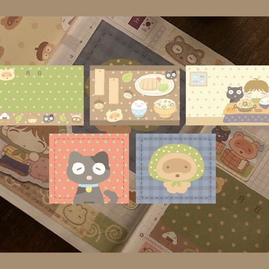 dori - raccoon's daily life memo sheet pack