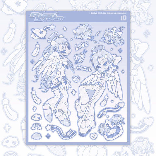 alien storm - angel sheet sticker