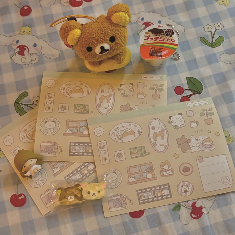 munyu - bustling sticker sheet