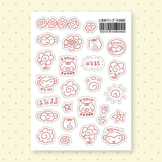 comameringo - stamp sticker sheet