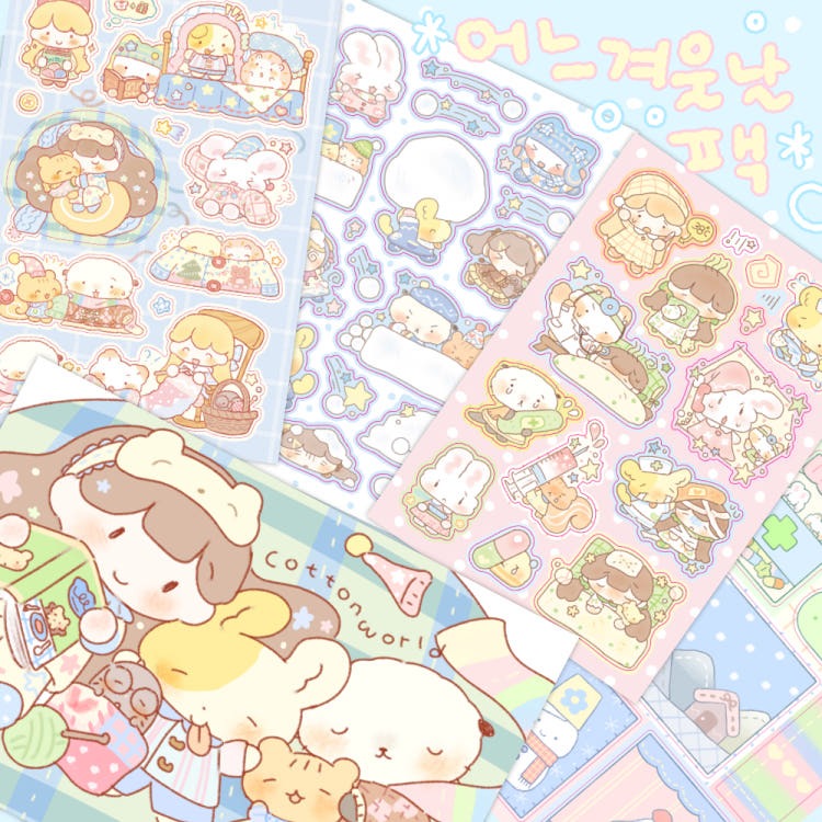 cotton world - winter sticker pack