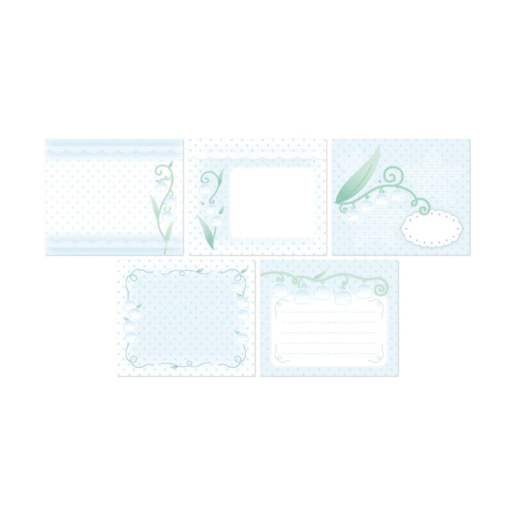 Nevertheless - flower blue memo sheet sticker
