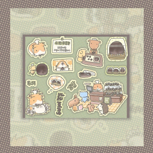 cute pink club - dubai chewy sticker sheet