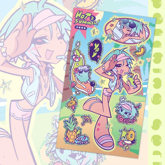 alien storm - hot summer k10 sheet sticker