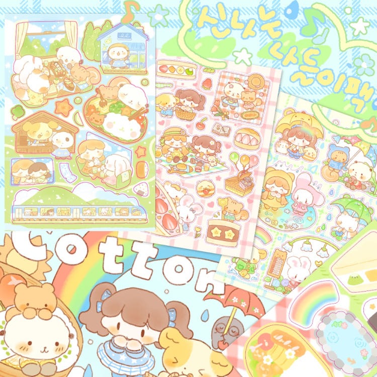 cotton world - fun day sticker pack