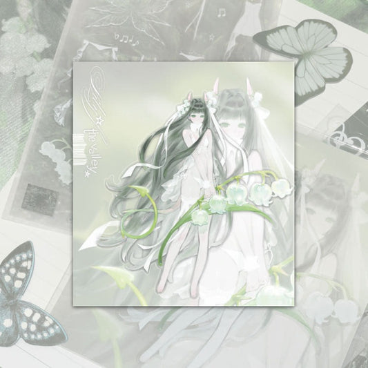 huae - lily of the valley die cut sticker sheet