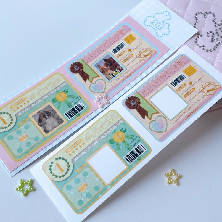 cherish 203 - 203 love card sticker