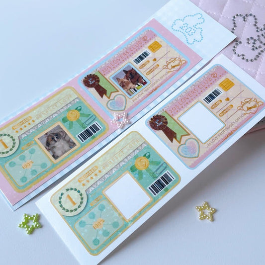 cherish 203 - 203 love card sticker