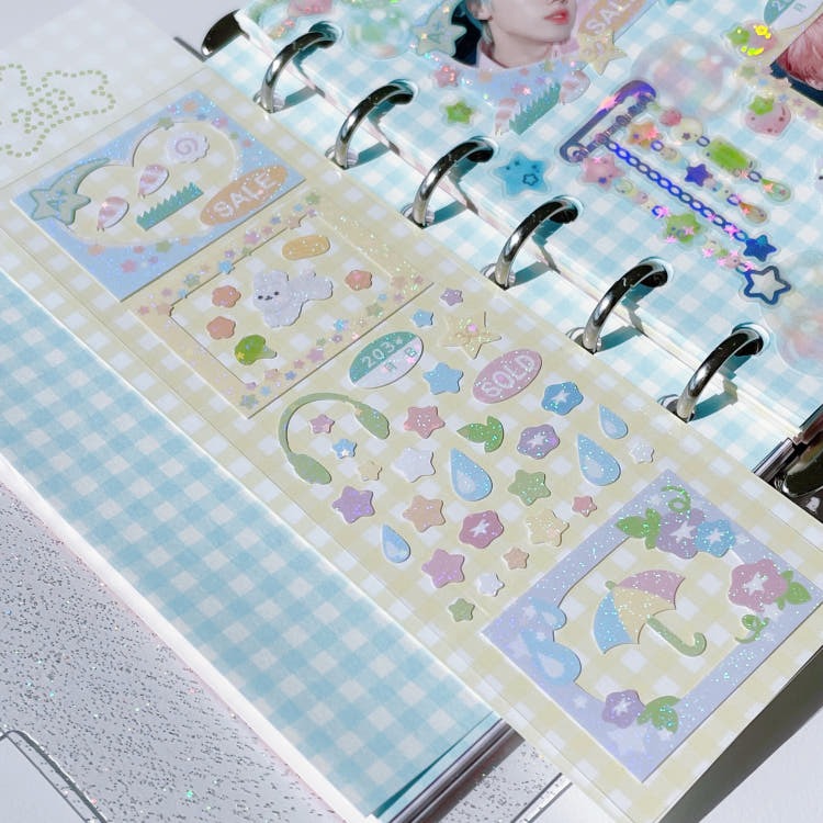 cherish 203 - star frame sticker