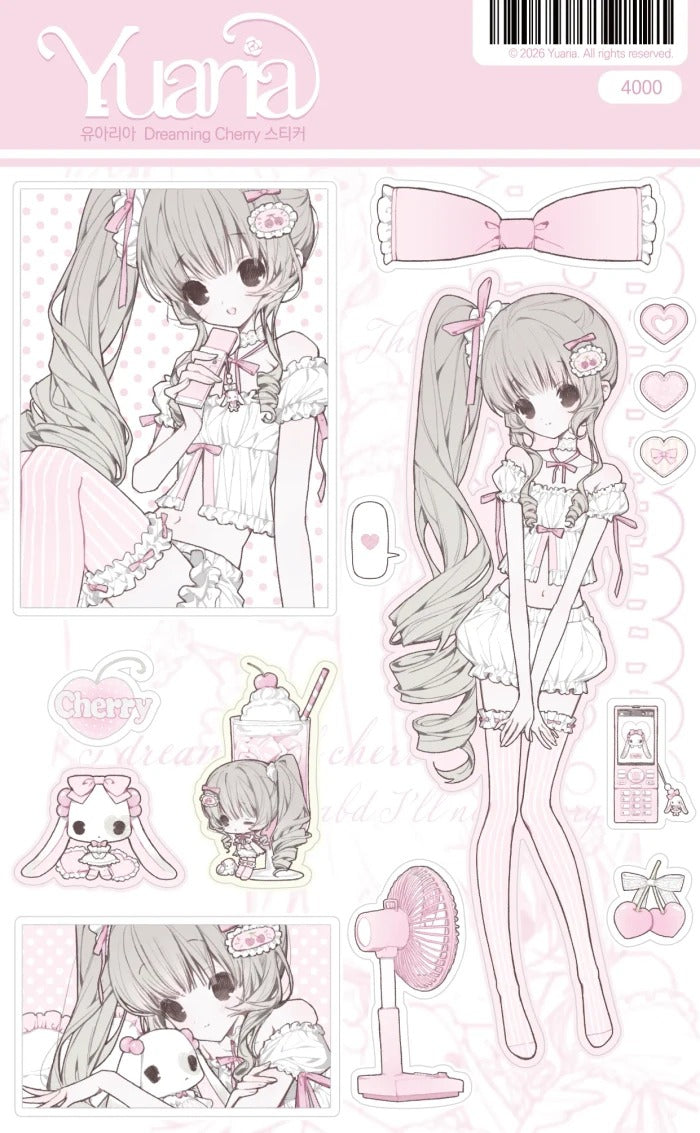 Yuaria - Dreaming cherry sticker sheet
