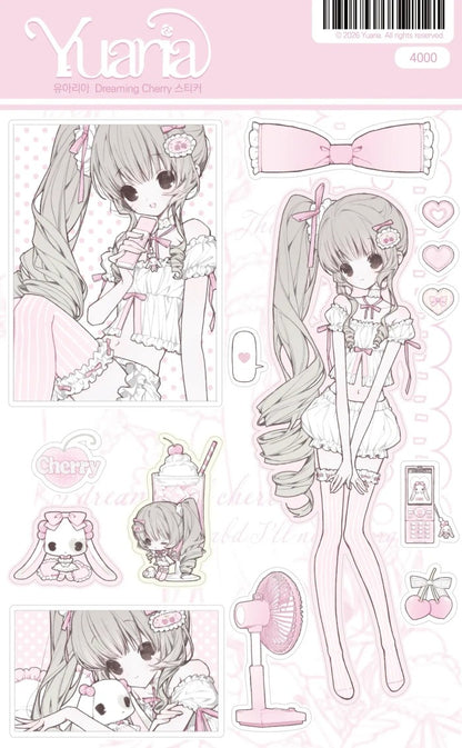 Yuaria - Dreaming cherry sticker sheet