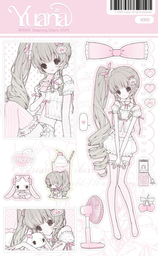 Yuaria - Dreaming cherry sticker sheet