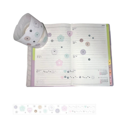 Coral Tree - Button kisscut tape