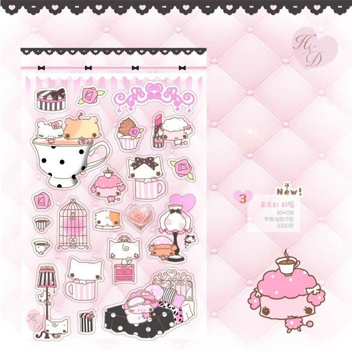 Happy nyang day - Rose tea time sticker