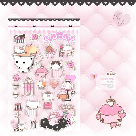 Happy nyang day - Rose tea time sticker