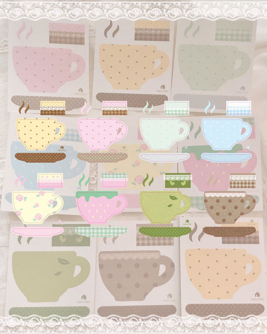 loverspickme - fruit tea sweet tea memo sheet sticker