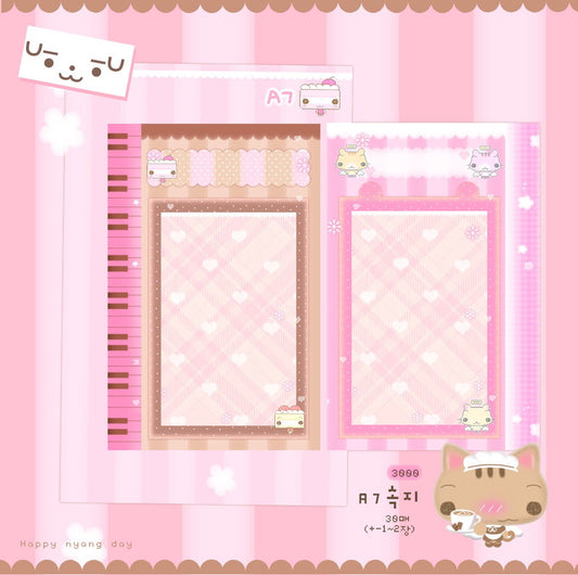 happy nyang day - A7 refill paper LIMITED