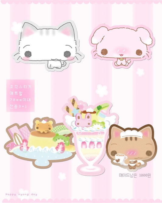 Happy Nyang Day - Die cut stickers