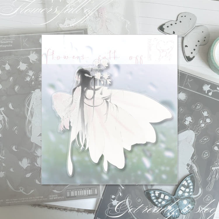 huae - magnolia rain sticker sheet
