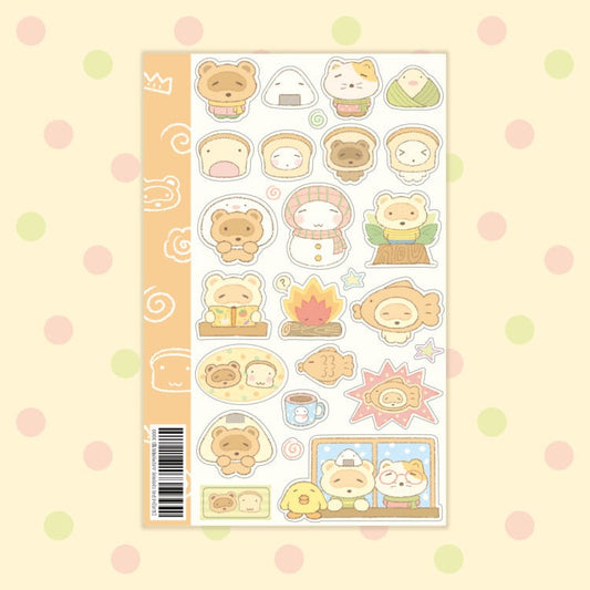 dori - raccoon's diary sticker sheet