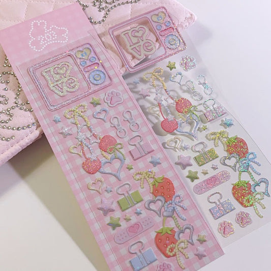 cherish 203 - love keyring sticker