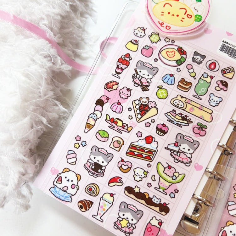 Pompomroom - cafe Glitter Sticker