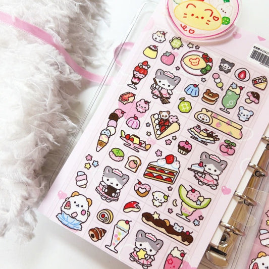 Pompomroom - cafe Glitter Sticker