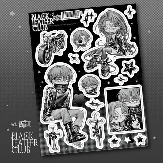 dawnitive.wave - Black Leather Club Vol. Mini Kiss-Cut Sticker