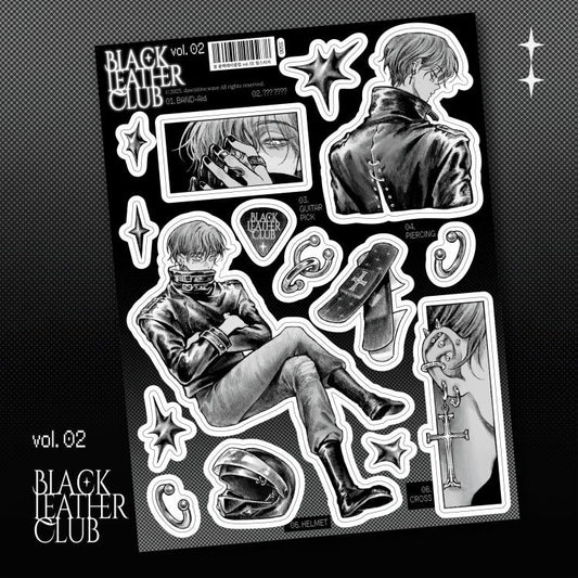 dawnitive.wave - Black Leather Club Vol. 2 Kiss-Cut Sticker