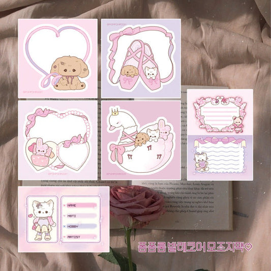 Pompomroom - ballet memo sheet sticker