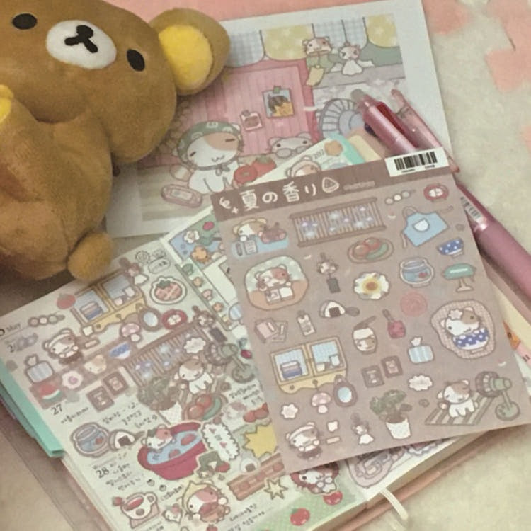 munyu - summer's scent sheet sticker