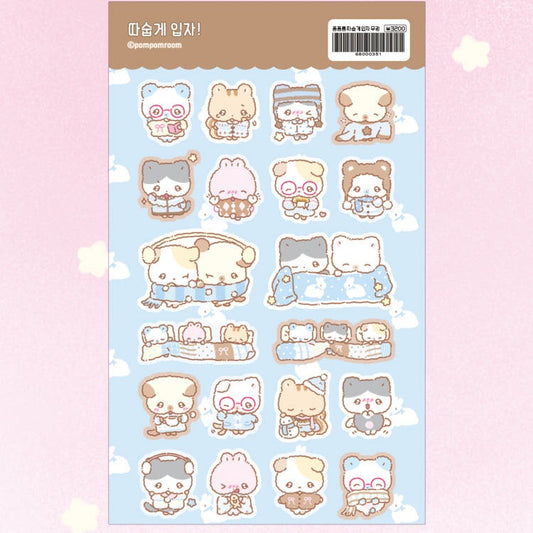 Pompomroom - warm Glitter Sticker
