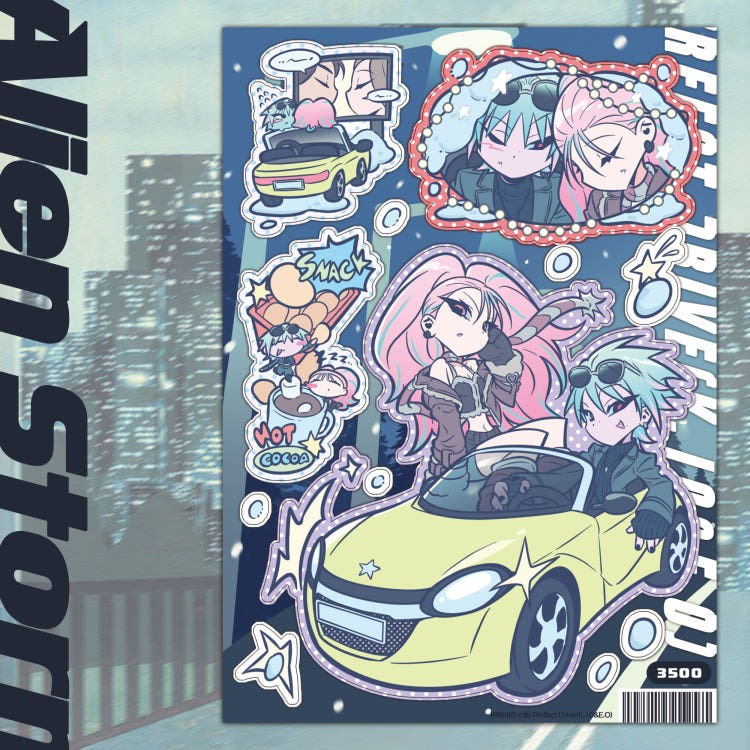 alien storm - perfect drive sheet sticker