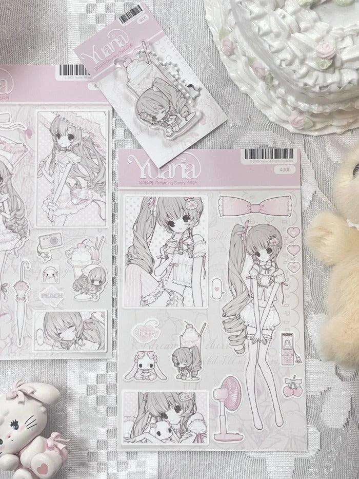 Yuaria - Dreaming cherry sticker sheet