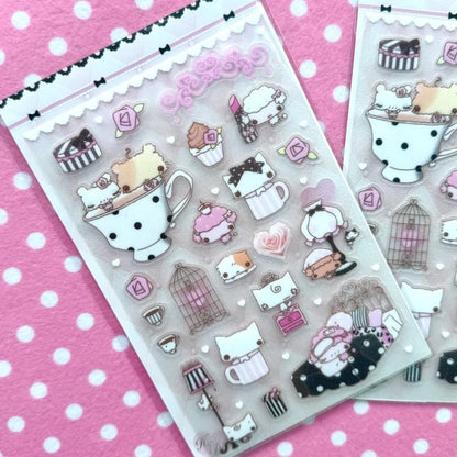 Happy nyang day - Rose tea time sticker