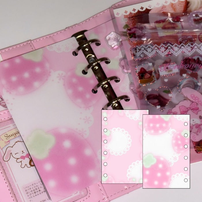 Mering - A7 Sweet Strawberry Sticker Release Paper Refill (10 sheets)