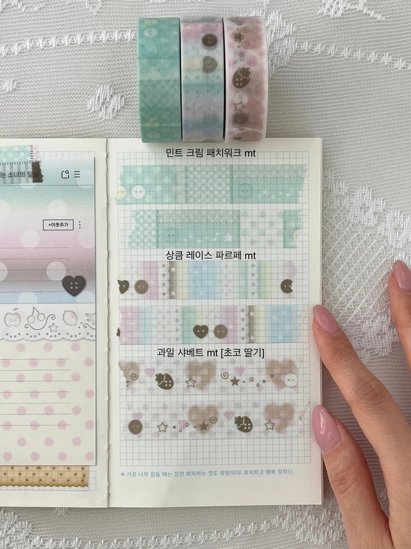waytoofetch - lace parfait masking tape