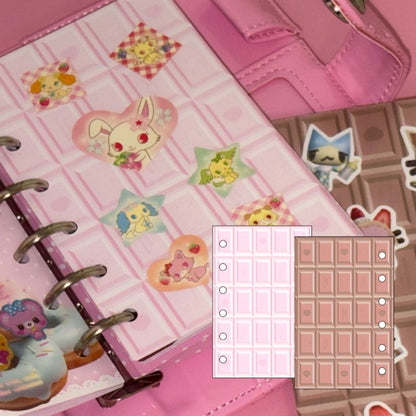 Mering - A7 Marshmallow Chocolate Sticker Release Paper Refill (10 sheets)