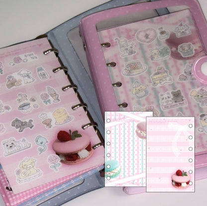 Mering - A7 Whipping Macaron Sticker Release Paper Refill (10 sheets)