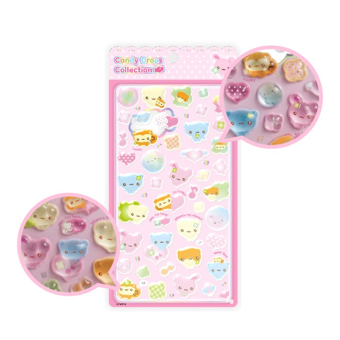 Mering - Candy drops collection sticker CLOVER FRIENDS
