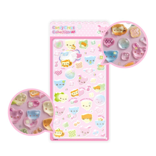 Mering - Candy drops collection sticker CLOVER FRIENDS
