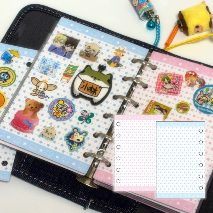 Mering - A7 marshmallow little star Sticker Release Paper Refill (10 sheets)