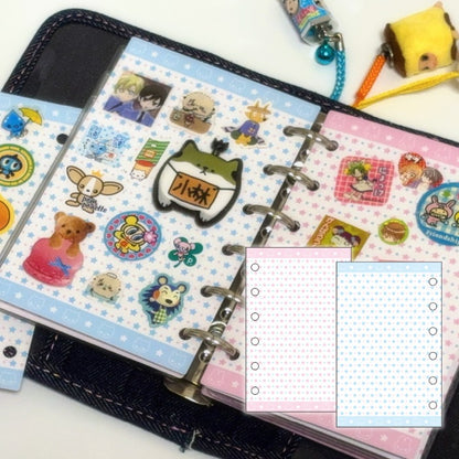 Mering - A7 marshmallow little star Sticker Release Paper Refill (10 sheets)