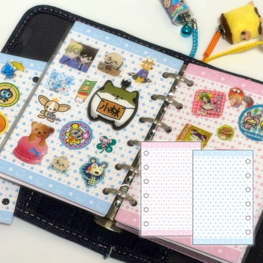 Mering - A7 marshmallow little star Sticker Release Paper Refill (10 sheets)