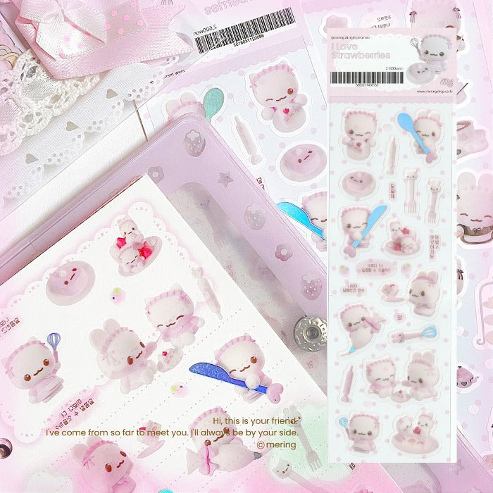 Mering - I like strawberries sticker