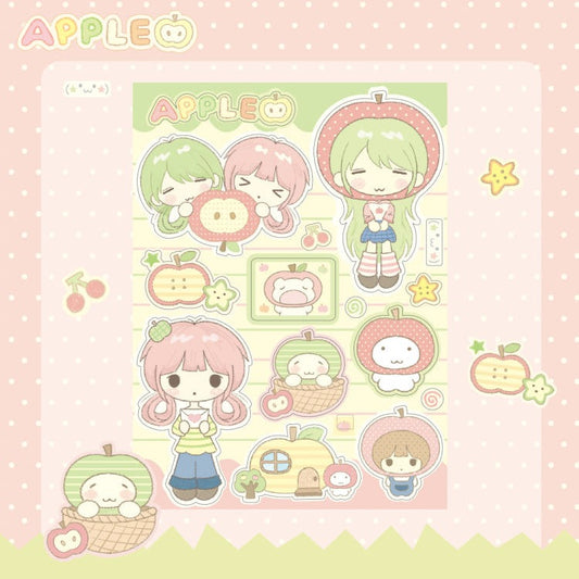 dori - apple girl sticker sheet