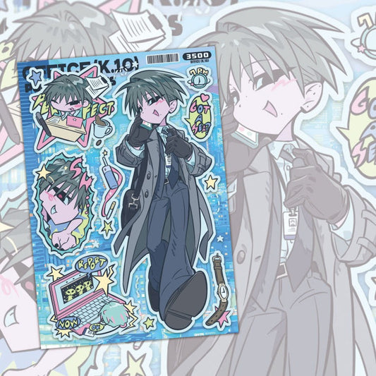 alien storm - office k10 sheet sticker