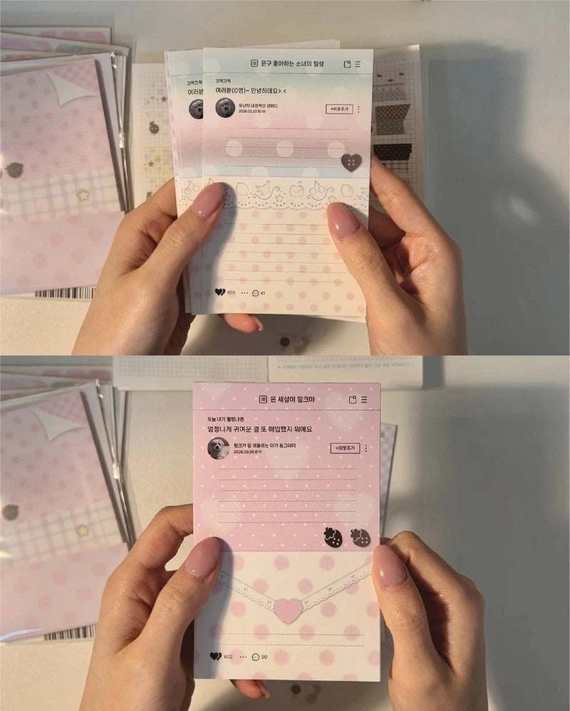 waytoofetch - blog  long memo sticker sheet